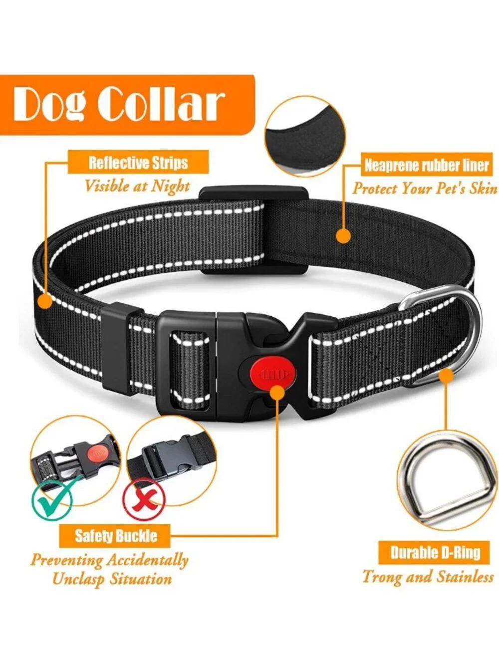 No-Pull Dog Harness, Collar & Leash Set with Travel Accessories for Easy Walks